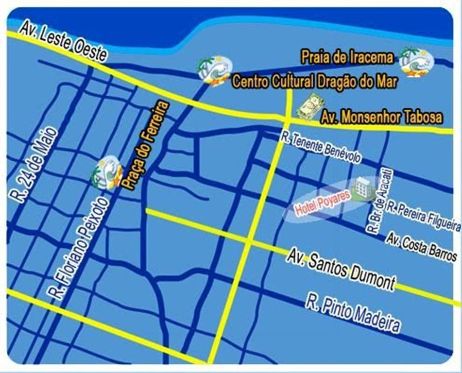 Hotel Poyares فورتاليز المظهر الخارجي الصورة